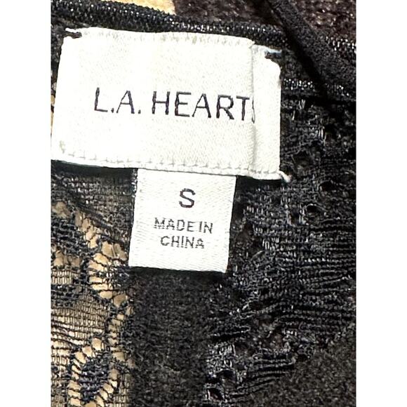 PacSun L.A.HEaRTS Black Elegant Lace Halter Top Corset Size S NWT - Picture 4 of 6